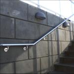 Steel Modern Stair Handrail Wall Mounted Heavy Duty Anti Rust For Homes Offices