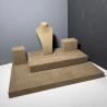 Buy cheap ROHS Mannequin Bust Jewelry Display Coffee Microfiber Necklace Stands Displays from wholesalers