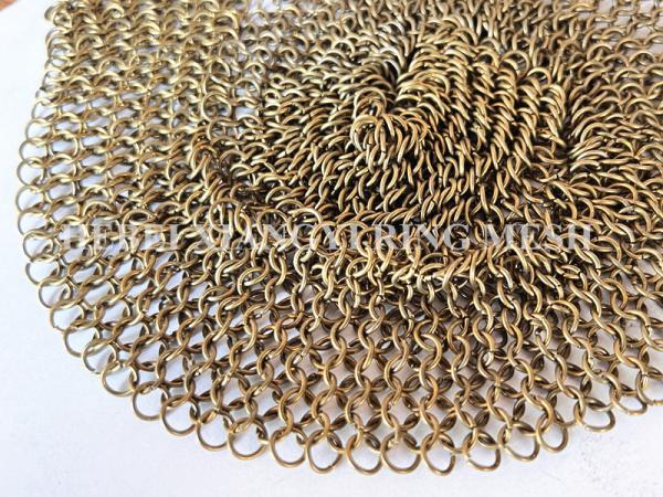 Buy cheap 1.5mm*15mm Welded Chainmail Curtain With Metal Rings For Interior Decoration from wholesalers