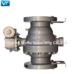 10" Class 600 Ball Valve Carbon Steel Trunnion Mounted Ball Valve Electric