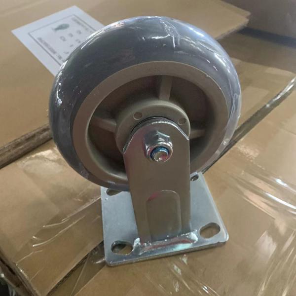 Buy cheap Heavy Duty 6 Inch Thermoplastic Rubber Wheel 550LBS Rigid Directional TPR Casters Silent from wholesalers
