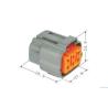 Buy cheap Female Sumitomo 6 Pin Connector , 6195-0021 Sumitomo Mt Connector Copper Alloy from wholesalers