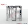 Buy cheap Stainless Steel Full Height Turnstile RFID Card Reader Fingerprint With Double Channels from wholesalers