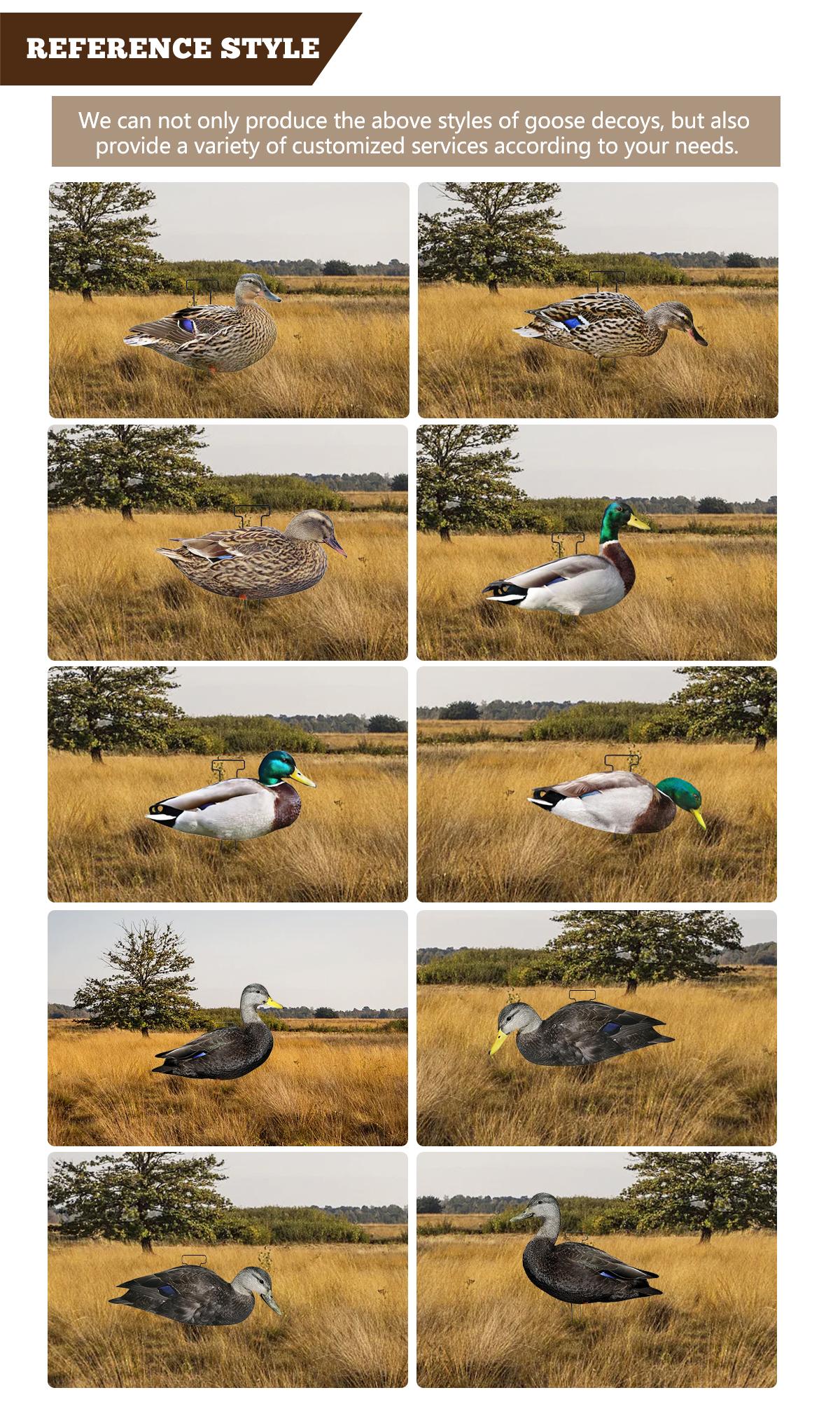 1200g Lifelike Hunting Decoys PP Board Silhouette Decoys Recyclable Anti Scratch
