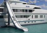 Customized PVC Tarpaulin Airtight Water Slide Inflatable Yacht Slide for yacht