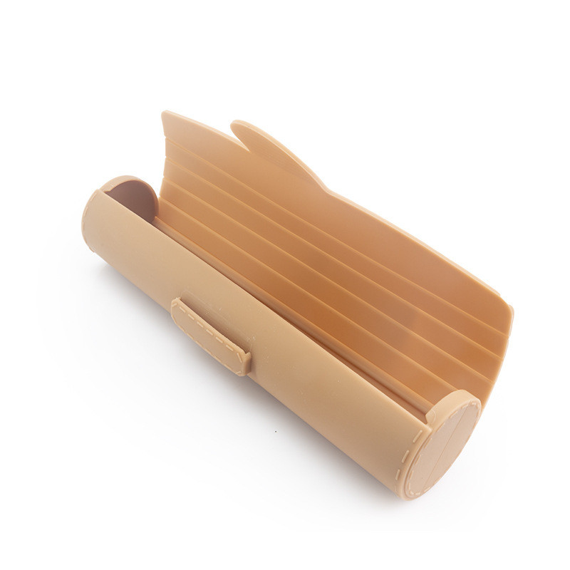 FDA Silicone Makeup Brush Holder Organizer With Upgrade Anti Fall Out Zipper Closure