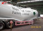 12 Wheels 45cbm Bulk Cement Semi Trailer 4 Inches Discharging Hose Diameter