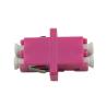 Buy cheap Violet Color Optical LC Duplex Adapter Plastic Housing For OM4 10G Cable from wholesalers