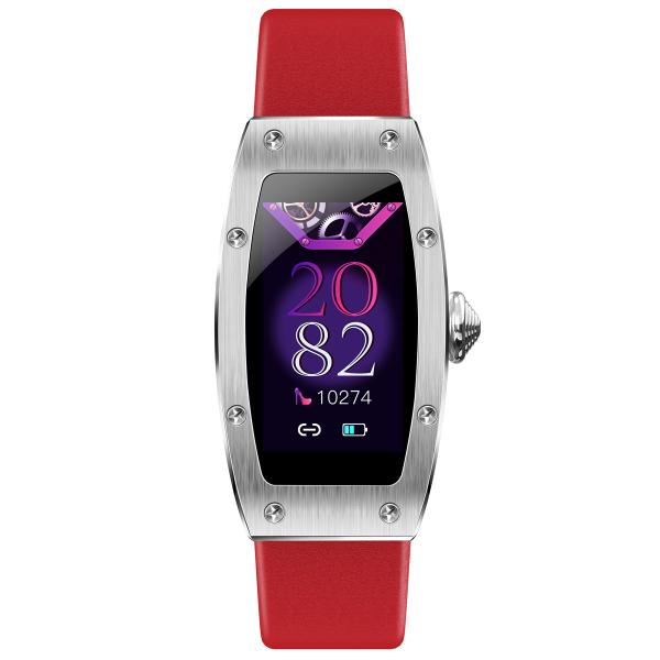 Buy cheap Fashionable Red Strap RTL8762CK Ladies Smart Bracelet IP68 Waterproof from wholesalers