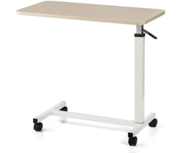 Buy cheap Medical Mobile Hospital Tray Table , Tilted Adjustable Tray Table With Wheels from wholesalers