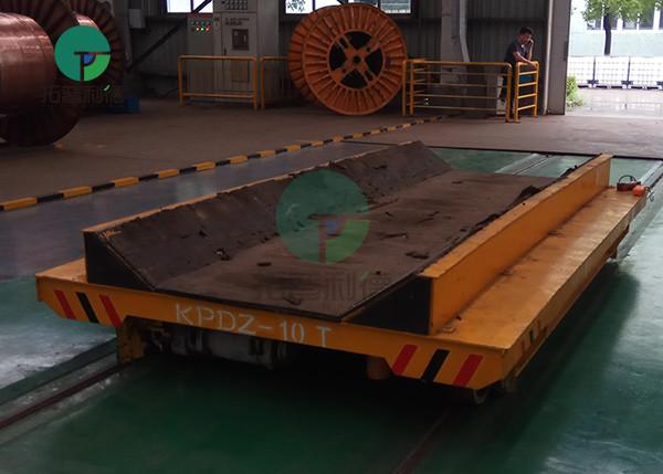Buy cheap 10 Ton Steel Billet Coil Transfer Trolley Ladle Transporter Workshop Movable Rail Cart from wholesalers