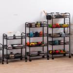 H77cm Five Tier Metal Trolley Cart For Bathroom