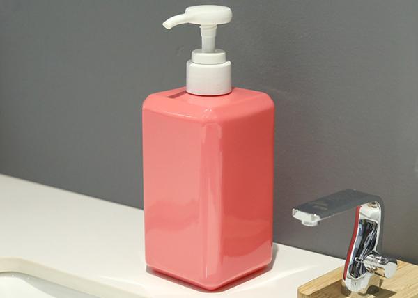 Buy cheap 400ml Square PETG Cosmetic Bottle With Pump Recyclable Durable from wholesalers