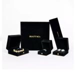 Private Label PU Velvet Necklace Gift Box , Luxury Jewelry Packaging Gift Box