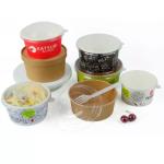 Disposable White kraft Paper Soup Cup Bowl Drink PE Coated Recyclable Biodegrada