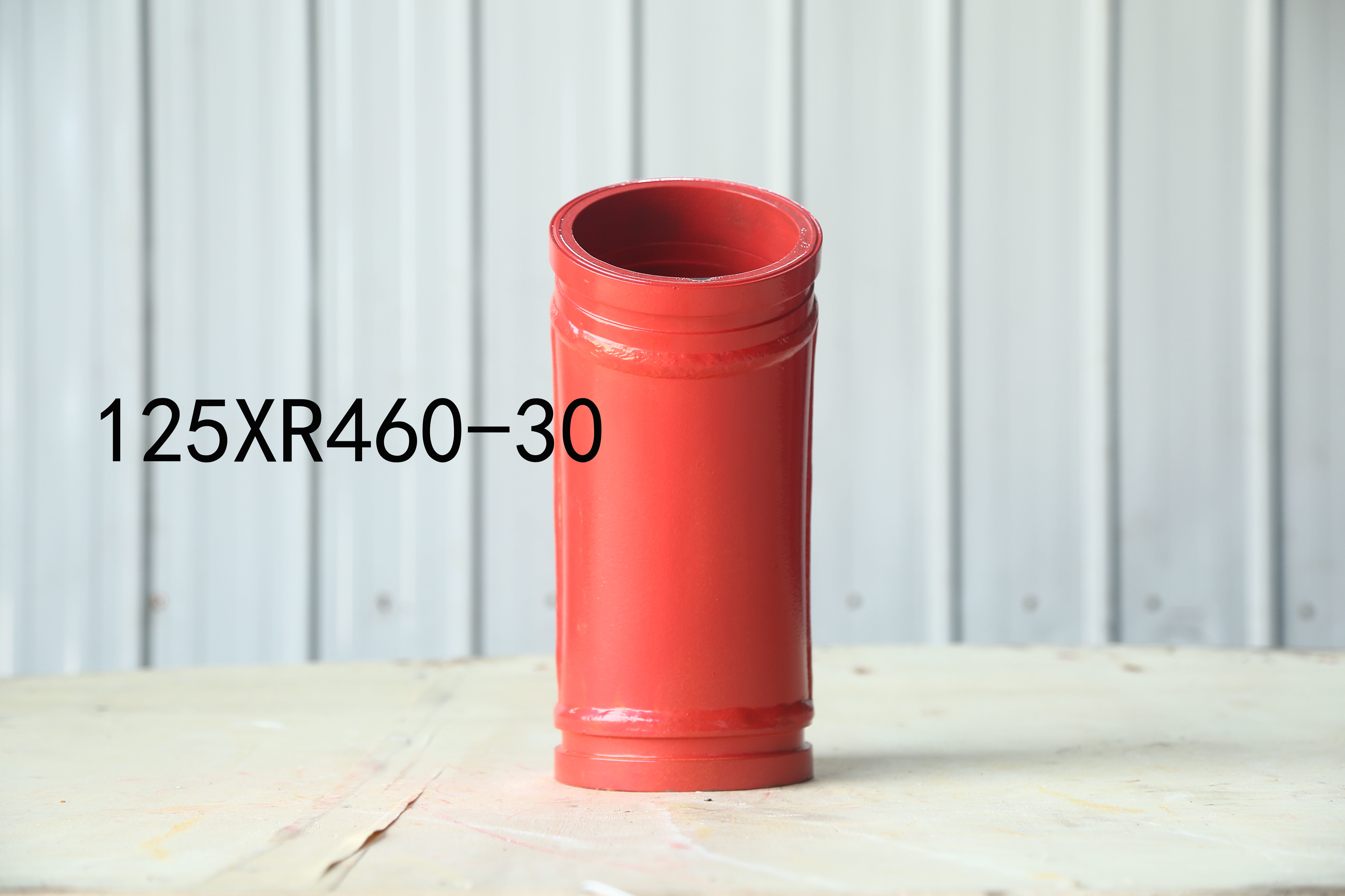 125*R460-30 Red White Orange Color Double Wear-resistant Material End elbow for Pump Trucks