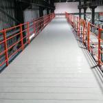 Commercial Building Mezzanine Floor with Customized Depth and 500 kg Load