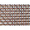 Buy cheap Width 1.5m Stainless Steel Decorative Wire Mesh Grilles Bronze Color For Caninets from wholesalers
