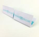 Private Brand Name Logo Neck Damask Endfold Woven Fabric Labels for Custom T -