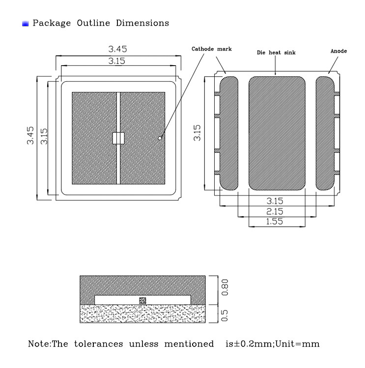 Lamp UVC LED Chip 280nm 275nm 3535 UV LED for Sterilization Equipment