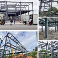 Buy cheap Light Commercial Building Steel Hot Dip Galvanized Office Shopping Mall Steel product