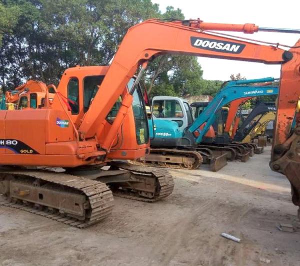 Buy cheap Used Korean Excavator Doosan DH80 Excavator 8 tons Second Hand Doosan Excavators from wholesalers