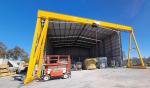 Electric Traveling Single Girder Gantry Crane 10 Ton Radio Remote Control
