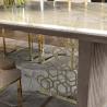 Buy cheap Titanium 0.9m Contemporary Luxury Dining Table 30in Marble Top from wholesalers