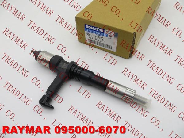 Buy cheap DENSO Genuine common rail injector 095000-6070 for KOMATSU PC350-7, PC400-7 6251-11-3100, 6251113100, 6251-11-3101 from wholesalers
