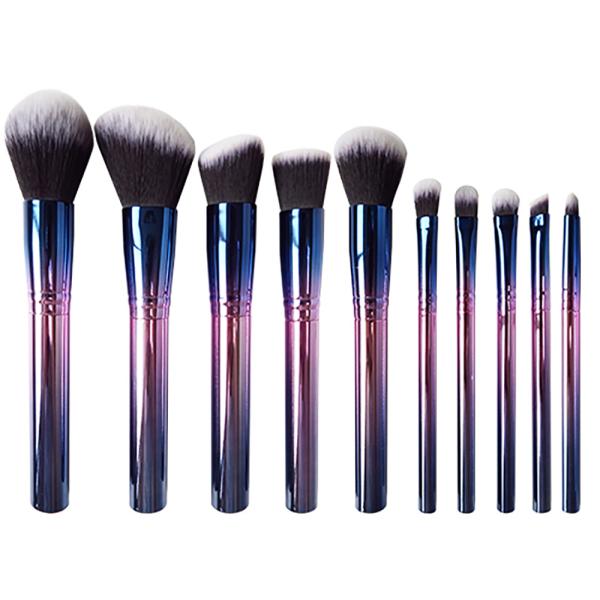 Buy cheap Perfect Kabuki Makeup Brush Set Soft And Silky Hair Gradient Metal Handle from wholesalers