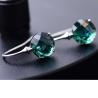Buy cheap Sterlilng 925 Silver Green Cubic Zircon Drop Earrings Women Jewelry (060308) from wholesalers