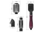 ABS Electric Hair Brush Dryer , Ionic 4 In 1 Hot Air Brush 1000W