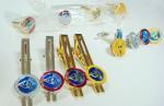 cufflinks, necktie clips, pins, cuff sets,
