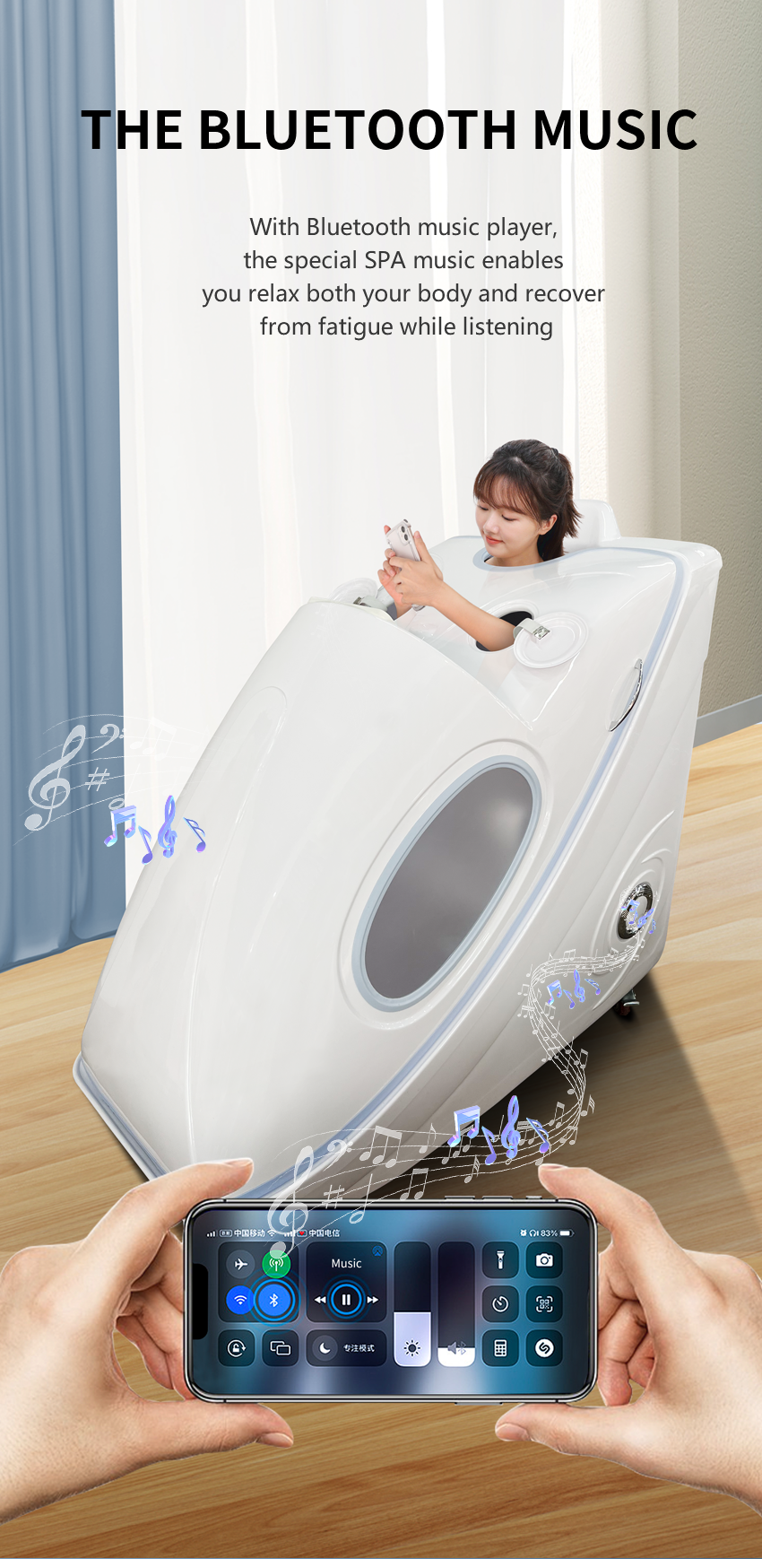 Far Infrared Steam Spa Capsule Sauna Blanket's Ozone Hydrotherapy