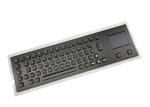 20mA Black Metal Keyboard 64 Keys Integrated Touchpad SS Electrophoretic