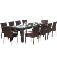 Buy cheap Rattan B2400mm H750mm Picnic Table Patio Set Waterproof product