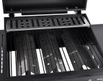 26.8kg Portable Gas Bbq Grill with Trolley Outdoor Rotisserie Roaster Barbecue