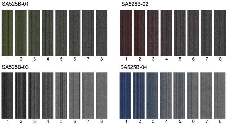 25 X 100 cm Nylon Carpet Tiles With PVC Backing 5mm Pile Height for business