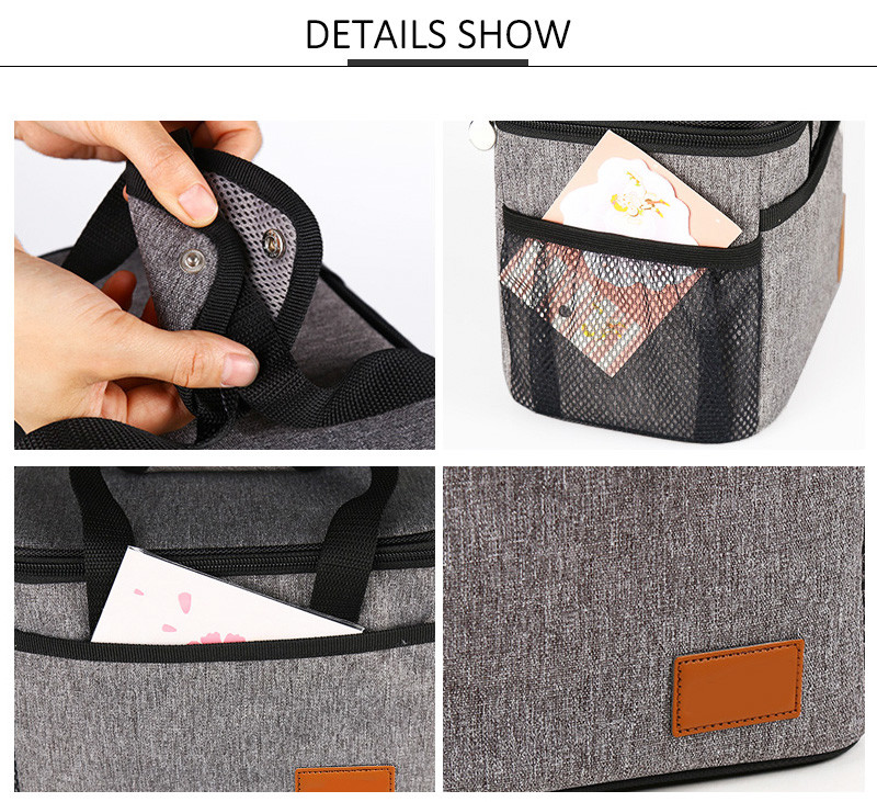 Waterproof Picnic Mesh Insulated Lunch Cooler Bags