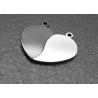 Buy cheap Titanium steel heart-shaped couple necklace pair stainless steel half-heart splicing hanging tag wholesale engraved logo from wholesalers