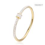 58X44mm 14k Gold Plated Kaleidoscope Bracelet Silver Rhinestone Bangle Bracelets