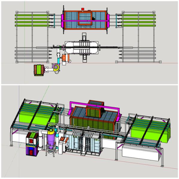 Buy cheap Industrial Steel Substrate Automatic Powder Coating Equipment PLC Control from wholesalers