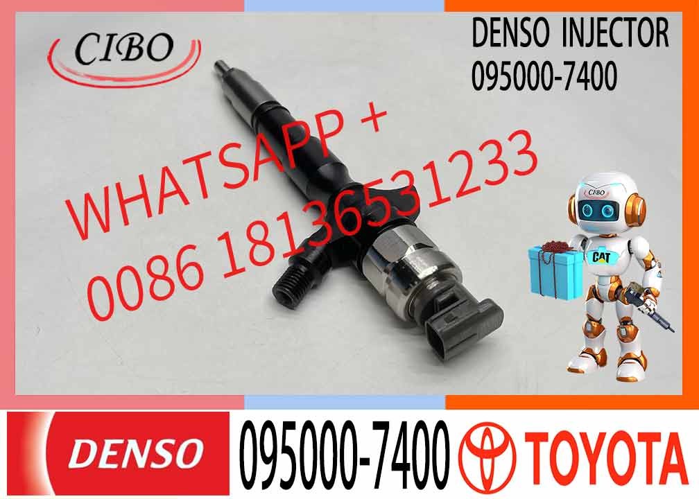 High Pressure Common Rail Injector 23670-30220 23670-30280 23670-39185 095000-7400 Is Suitable for 1KD-FTV 2KD Engine Toyota