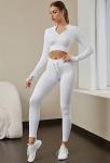 Sports Knit Two-Piece Set Europe and The United States New Hip Lift Elastic
