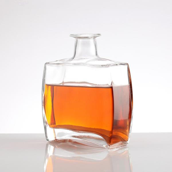 Buy cheap 750ml Vodka Glass Liquor Bottle With Cork Large Glass Trade Bottle Super Flint Glass from wholesalers