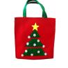 Buy cheap 2021 new hot selling Christmas Santa felt tote bag reusable woman shopping bag handle bag for Christmas gift from wholesalers