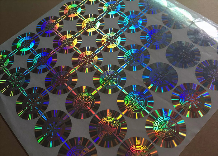 Printed 3D PET laser mterial anti counterfeit security hologram stickers