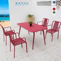 Buy cheap UV Resistant Customized Color Outdoor Dining Table And Chairs Set With Aluminium product
