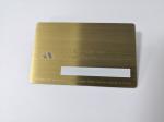 Luxury IC Chip 4442 Metal Business Credit Cards Brush Finished Size 85*54*0.6mm