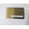 Buy cheap Luxury IC Chip 4442 Metal Business Credit Cards Brush Finished Size 85*54*0.6mm from wholesalers